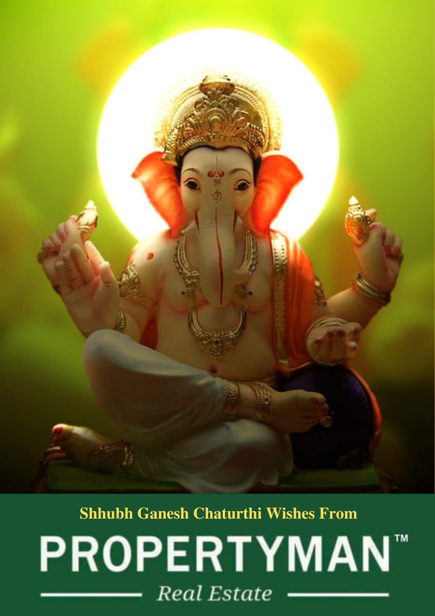 propertyman_in's tweet photo. On this most auspicious occasion of Sri Ganesh Chaturthi, May your entire family be blessed with progressive &amp; spiritually uplifted life.
Shubh Ganesh Chaturthi!
Yours In The Service of Real Estate, 
Jayesh Ganatra
Founder, 
PROPERTYMAN 
Real Estate 
#GaneshChaturthi2022
#Ganesh https://t.co/j554ARJKWv
