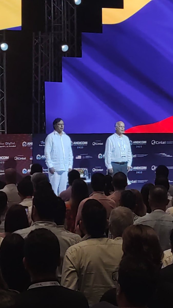 technoymas's tweet image. Instalación del congreso @ANDICOM en Cartagena con la presencia de @petrogustavo @infopresidencia @CINTELColombia #ANDICOM2022