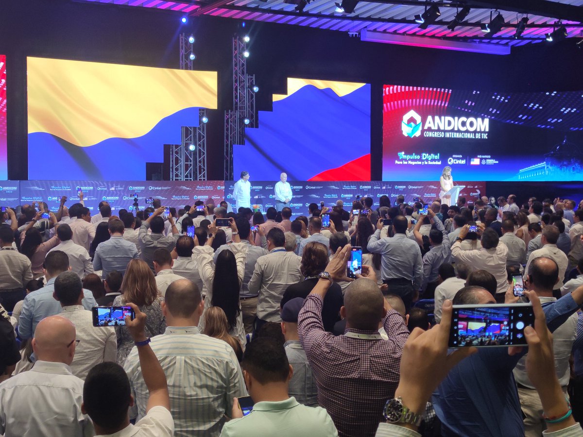 technoymas's tweet image. Instalación del congreso @ANDICOM en Cartagena con la presencia de @petrogustavo @infopresidencia @CINTELColombia #ANDICOM2022