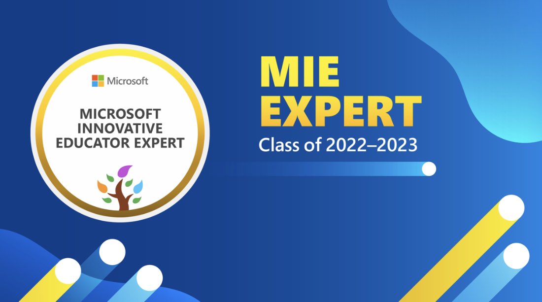 ShivaniSheth10's tweet photo. I am so excited to be selected as an MIE Expert for 2022-23 #MicrosoftEdu #MIEExpert https://t.co/L2BT0TR7HZ