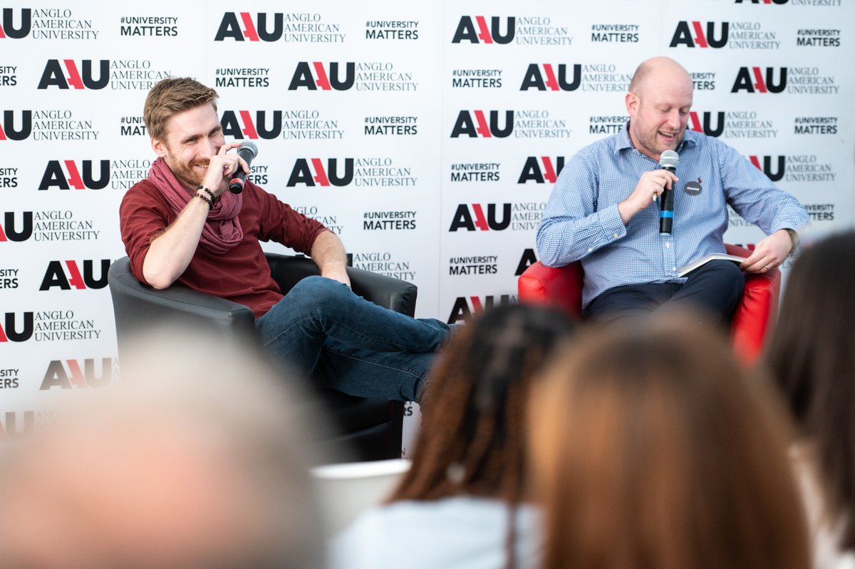 AAUPrague's tweet photo. The first annual Community Day at #AAU was full of interesting discussions. It was an honor to have George Hays II, @GeraldPower9, Safwan Naser, Josh Hayden on our faculty panel, and @BendlTomas and Josef Müller on our alumni panel. 
#aauprague #loveaau #peace #universitymatters https://t.co/qwnRMe7PNd