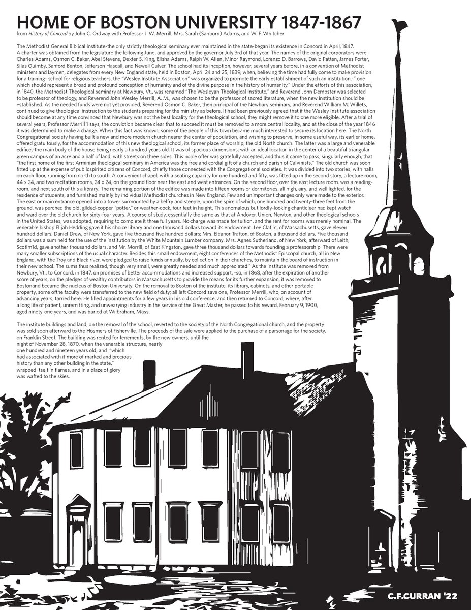 FordCurran's tweet photo. I have designed a @BU_Tweets historic marker similar to those I have done for the Weston Historical Commission and am lobbying for it to be installed at the site! https://t.co/Dvtg5XAQMK