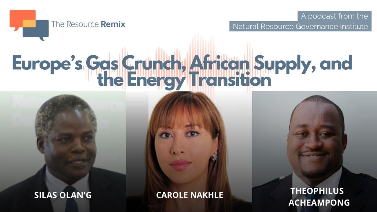 In a new episode of “The Resource Remix”, <a href="/carole_nakhle/">Dr Carole Nakhle كارول نخله</a> and <a href="/mytheoz/">Theo Acheampong, PhD</a> join NRGI’s <a href="/OlangSilas1/">Olang Silas</a> to dissect the implications of recent shifts in #energy markets for #gas-producing African countries, with an eye toward #COP27

🎧 soundcloud.com/nrgi/the-resou… 
📽️ youtu.be/61cD-IbrWZM