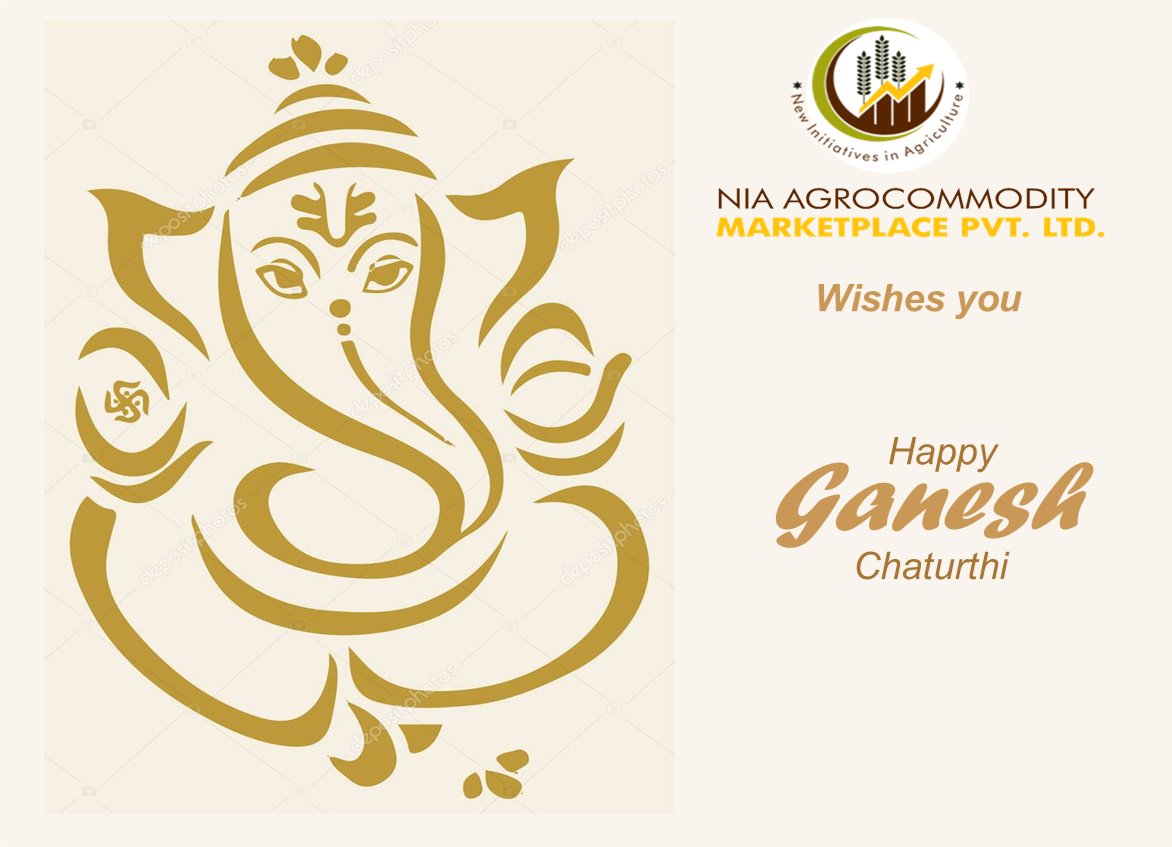 Nia_Agro's tweet photo. May Lord Ganesha keep blessing all with peace and prosperity. Allowing us to continue making the difference in Agro-commodity #supplychain , reducing the #foodwastage and bringing efficiency &amp; transparency in the trade. Happy Ganesh Chaturthi. https://t.co/N6jaaQV2jT