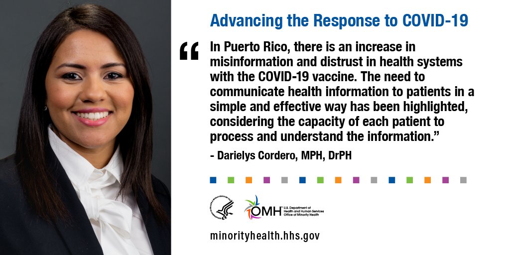 MinorityHealth's tweet photo. Implementing a person-centered approach in #COVID19 response efforts can help #BoostYourCommunity. Take a look at how community health centers in Puerto Rico adapted their health interventions: https://t.co/IegICkFkd8. https://t.co/lLkLiZGlOx