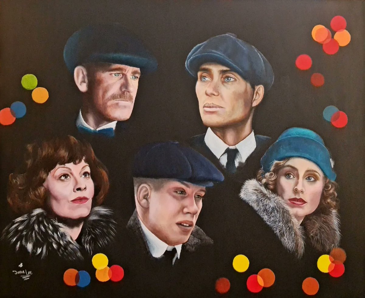 'Fragments of an Illusion' 36' x 30' Acrylic on canvas ... DONE! #art #artwork #peakyblinders #shelby #tommyshelby #arthurshelby #ada #pollygray #johnshelby