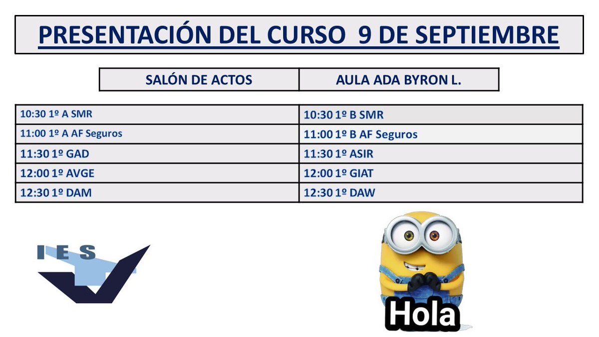 IESTETUAN's tweet photo. ¡Empezamos el curso! ¡Bienvenidos! https://t.co/FlzJgNrHhg