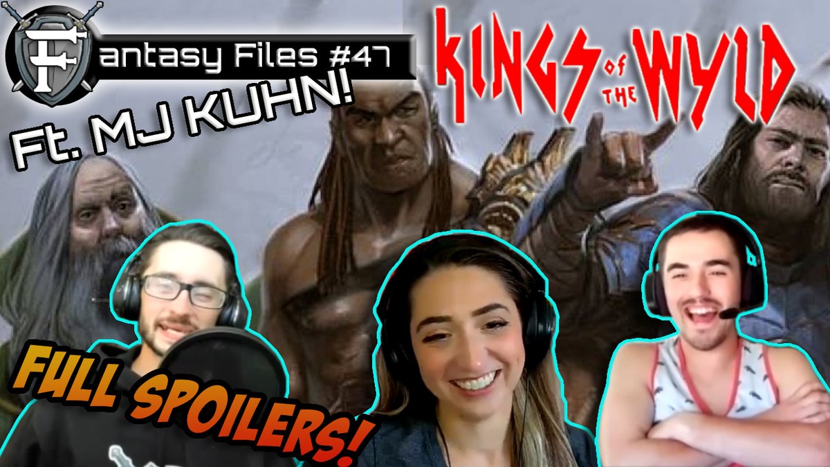 FilesFantasy's tweet photo. It was such a pleasure to have @mjkuhnbooks on the show for our first #AuthorsChoice episode where she picked Kings of the Wyld by @Nicholas_Eames for us all to read! Hilarity ensues in both the book and the episode and it's safe to say we loved it!
https://t.co/gVhrIwjbop https://t.co/zEDmsXQSIz