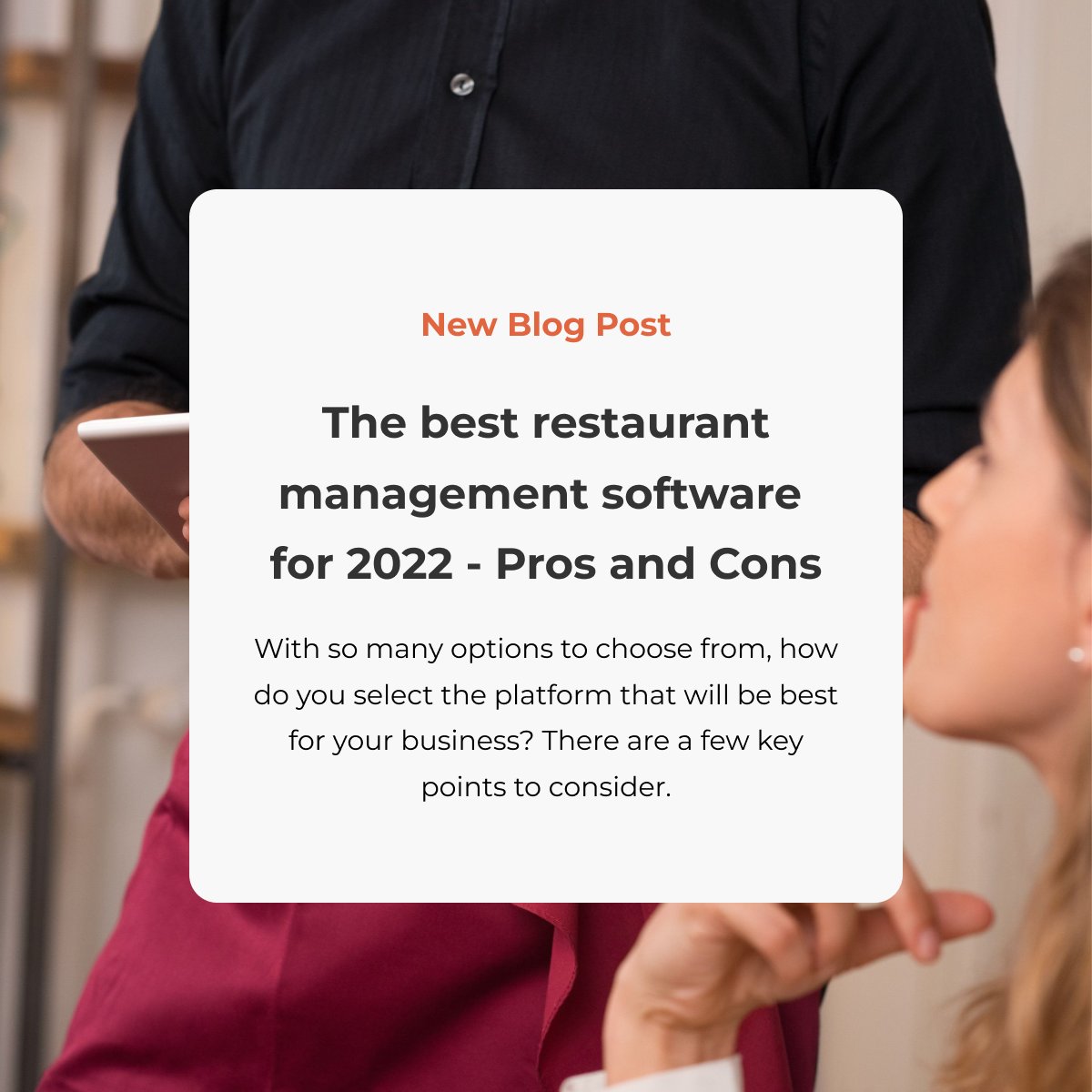 Follow the link to read our latest blog on the best #restaurantmanagementsoftware

ow.ly/B69U50Kwzj4

#hostmeapp #restaurantproblems #hospitalityindustry
