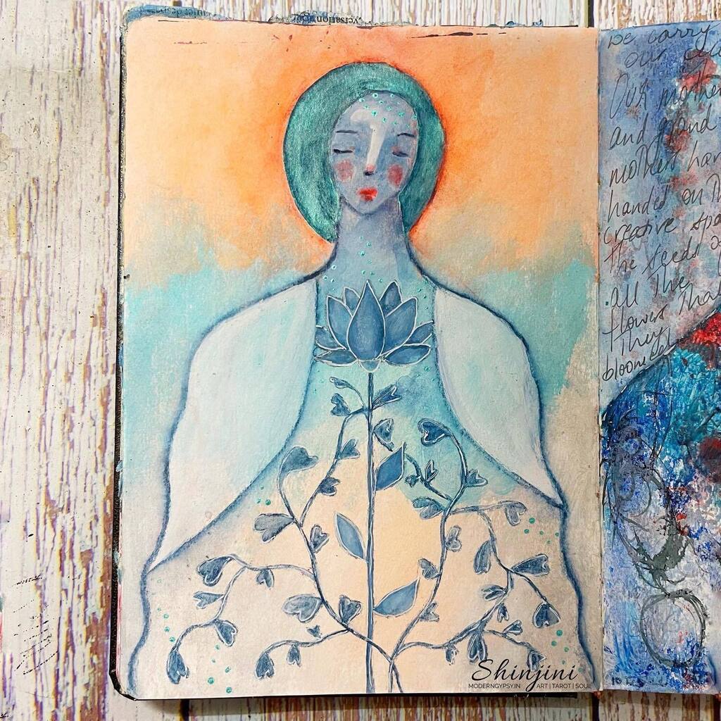 Modern_Gypsy's tweet photo. Speaking of Rumi
Bird woman
Contained within her —
a nest of leaves
gently flowering
sending out quiet tendrils
of fragrant tranquility
.
.
.
.
.
.
.
#illustratedjournal #artjournalcommunity #artjournalingpractice #creativejournal #journalart #visualjou… https://t.co/DLkcvBpdgR https://t.co/hbW9x9deqL