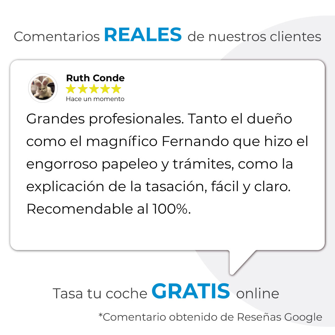 👉 La forma más #RÁPIDA y #SENCILLA de vender tu coche:
 🙌 Opiniones de nuestros clientes obtenidas a través de #ReseñasGoogle. Gracias por confiar en nosotros 😉.
👌 Y si estás pensando en vender tu coche, #TasadorOnline:
