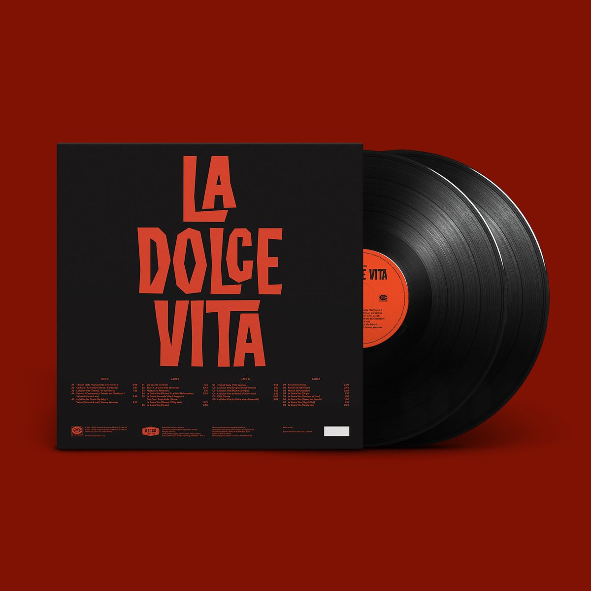 camsugarmusic's tweet photo. 🍸 "La Dolce Vita (Remastered 2022)", the complete score by #NinoRota, is now out for pre-order.
🎞 Featuring 14 previously unreleased cuts.
🎥 Available on 2LP gatefold vinyl, CD Digipak & digital via @DeccaRecords
https://t.co/kaBXmiGJx4
#musichedi #CAMSugar #LaDolceVita https://t.co/vQXrlq2dfc