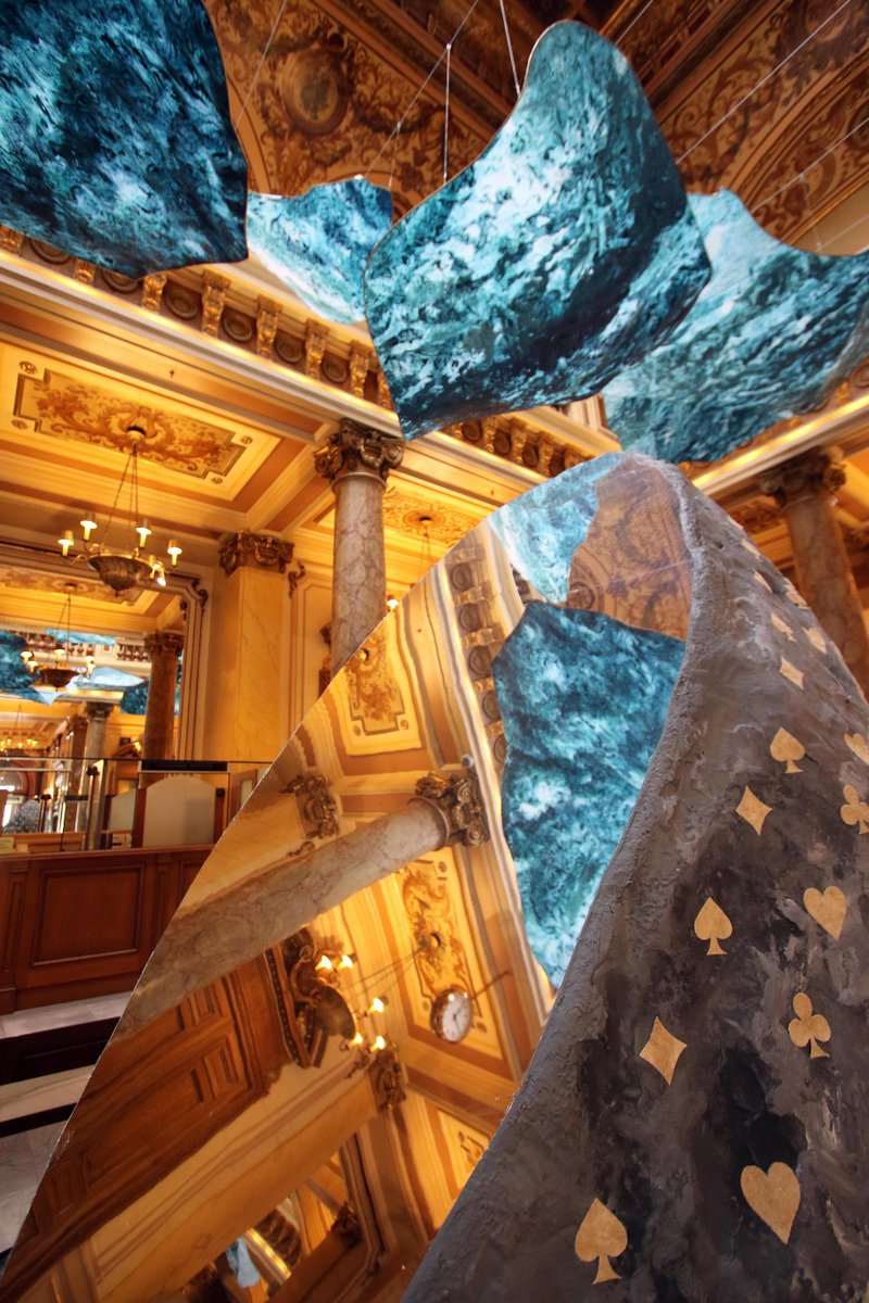 MonteCarloSBM's tweet photo. #OnTheAirMonteCarlo 
Don't miss the last few days to see the famous and extraordinary piece "Bleu Sel" on the occasion of the On the Air program. Enjoy it until September 10th 2022 at the Atrium of the Casino de Monte-Carlo! 
Read more: https://t.co/6DHZzPzVrb https://t.co/cKTH6r3OsT
