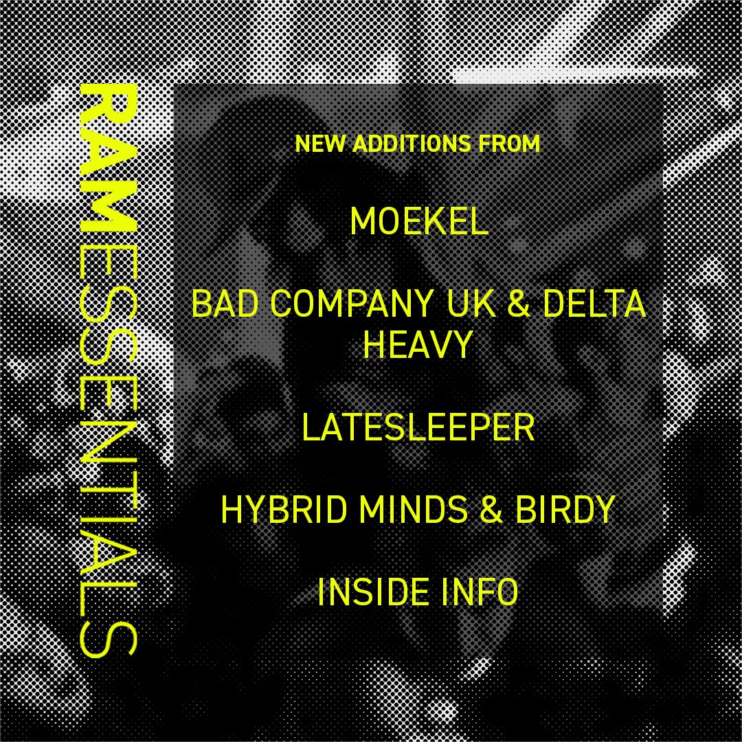 RAMrecordsltd's tweet photo. Our #NewEssentials playlist been updated with yet another host of killer tracks β
Featuring Moekel, @badcompanyuk & @DeltaHeavyUK, @latesleeper_, and heaps more π€
Tune in: https://t.co/b0cnv5Cinc https://t.co/ucfnAMM2pt