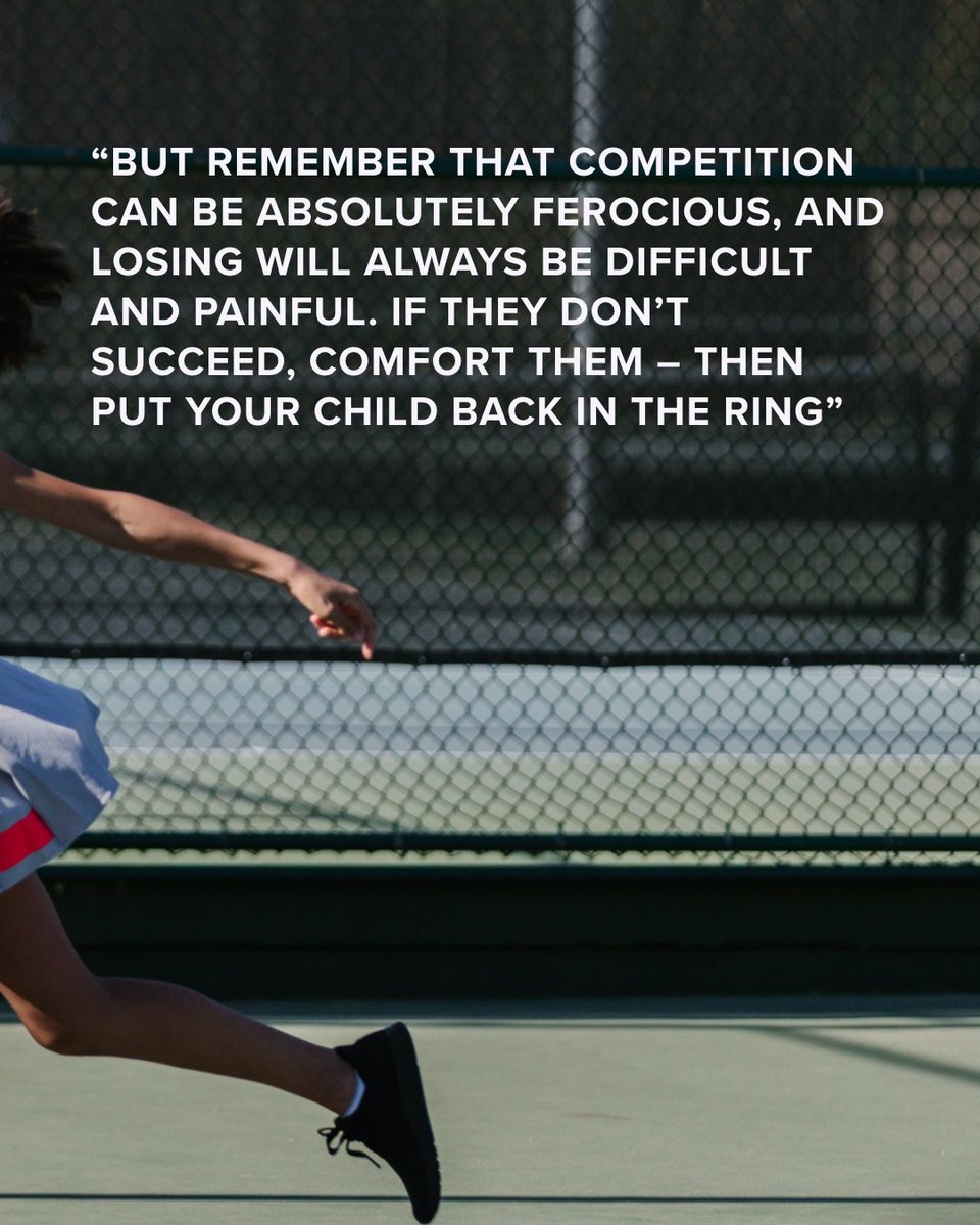 harryhharrisonj's tweet photo. "Teach your child to compete, but remember that competition can be absolutely ferocious, and losing will always be difficult and painful. If they don't succeed, comfort them - then put your child back in the ring." Find more lessons like this at the 🔗 in bio. https://t.co/sDW7FI1mhe