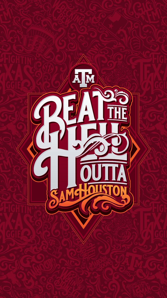 AggieFootball's tweet photo. Week 1️⃣ Wallpaper 🔥

#GigEm x #bthosamhouston https://t.co/KCHqkWayQU