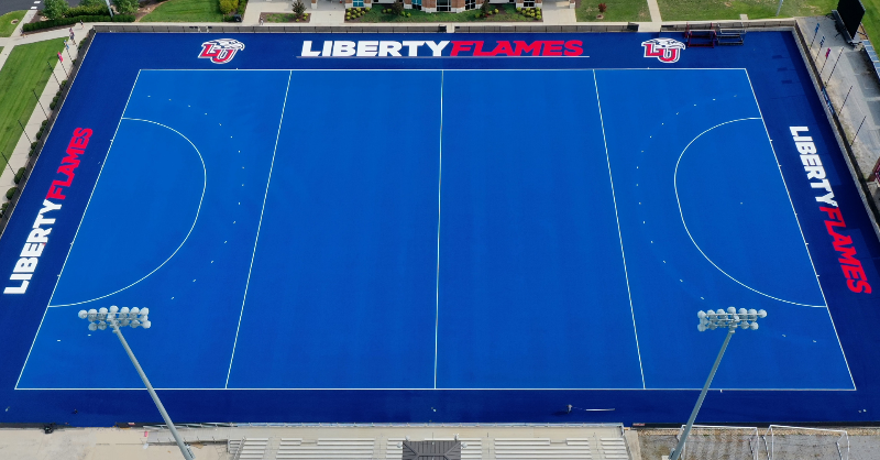 LibertyFlames's tweet photo. .@LibertyFH's Stadium and @LibertyFootball's Williams Stadium have been upgraded with the latest @AstroTurfUSA high-performance turf systems.
