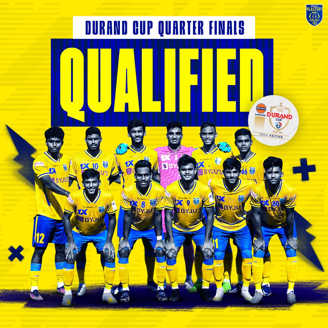 Kerala Blasters FC on Twitter "അപ്പോൾ ഇനി ക്വാർട്ടേഴ്സിൽ കാണാം! ⚽💛 Our