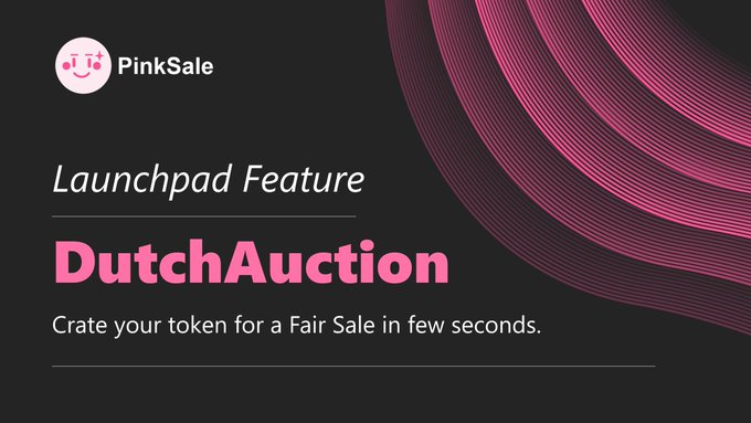 sollerbsc's tweet photo. 👉 You haven't really explored all that Pinksale has to offer if you haven't used the Dutch Auction. 
🎉 This is another amazing feature proudly brought to you by Pinksale. Follow the link🖇️ below to explore all its benefits. 
https://t.co/0P5QvNrTlP #BSC #BNB #Pinksale #BTC https://t.co/79h4LU1MlF