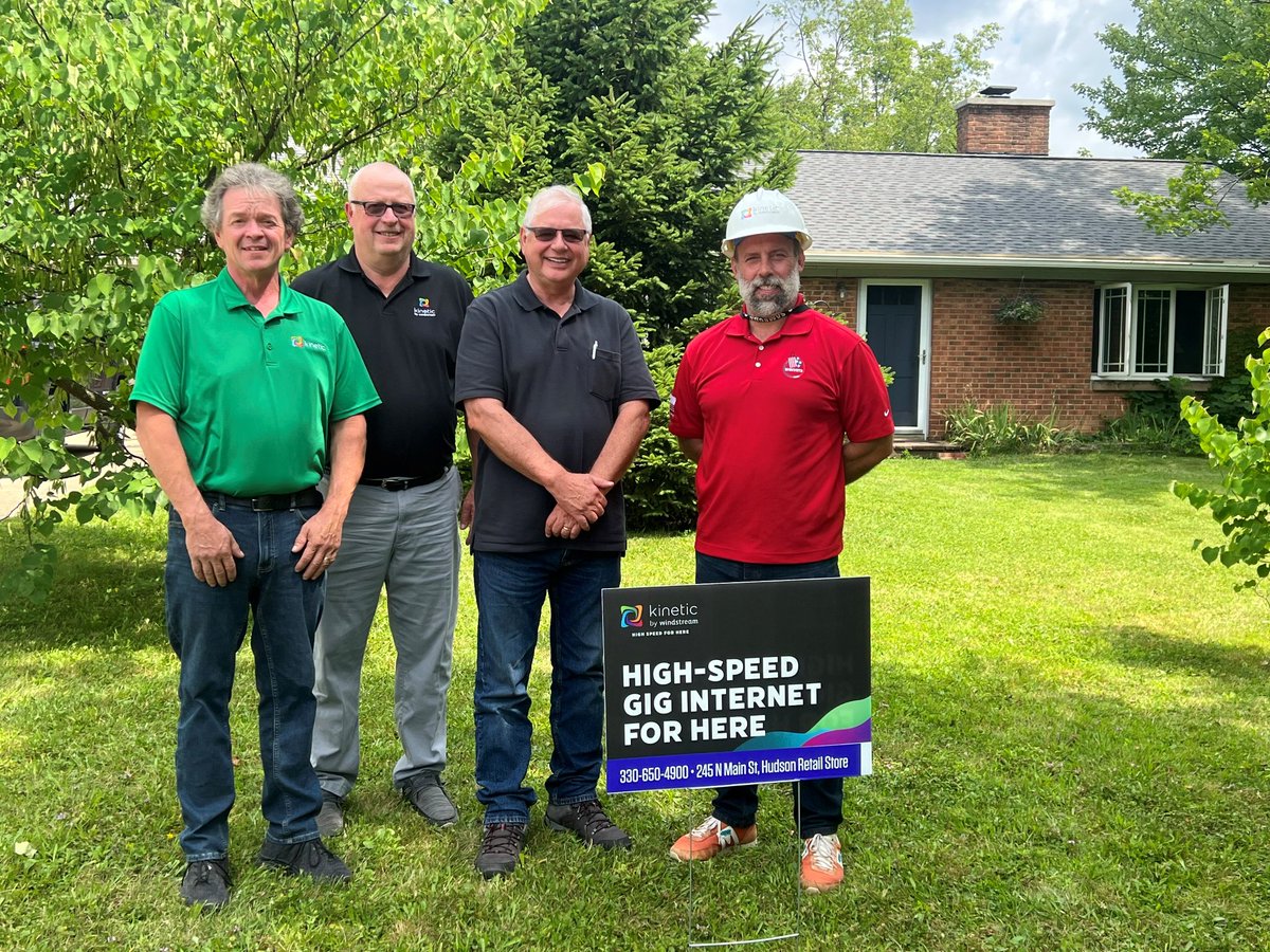 GoKineticFiber's tweet photo. Kinetic’s high-speed internet is for here, Richfield, Ohio. Welcome to the Kinetic family, Mayor Michael Wheeler! We are glad your “installation was easy, price competitive, and speed has been superior.” #HighSpeedForHere #HometownHighlights https://t.co/MLTaSKaTOi