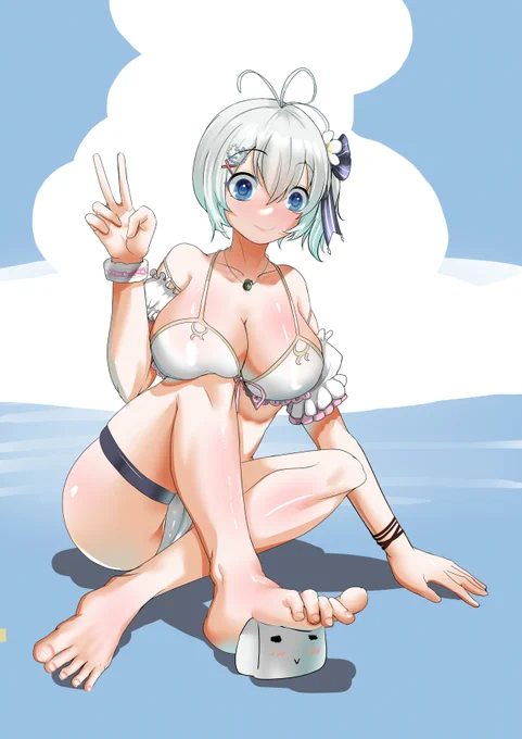 シロちゃんの足 
