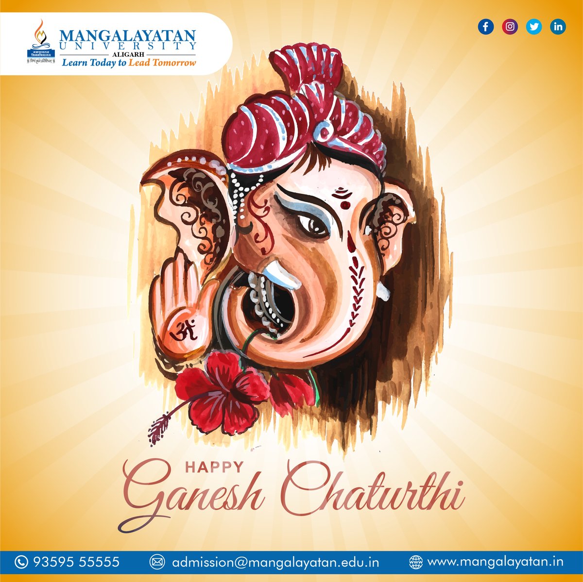 #HappyGaneshChaturthi 
#MangalayatanUniversity