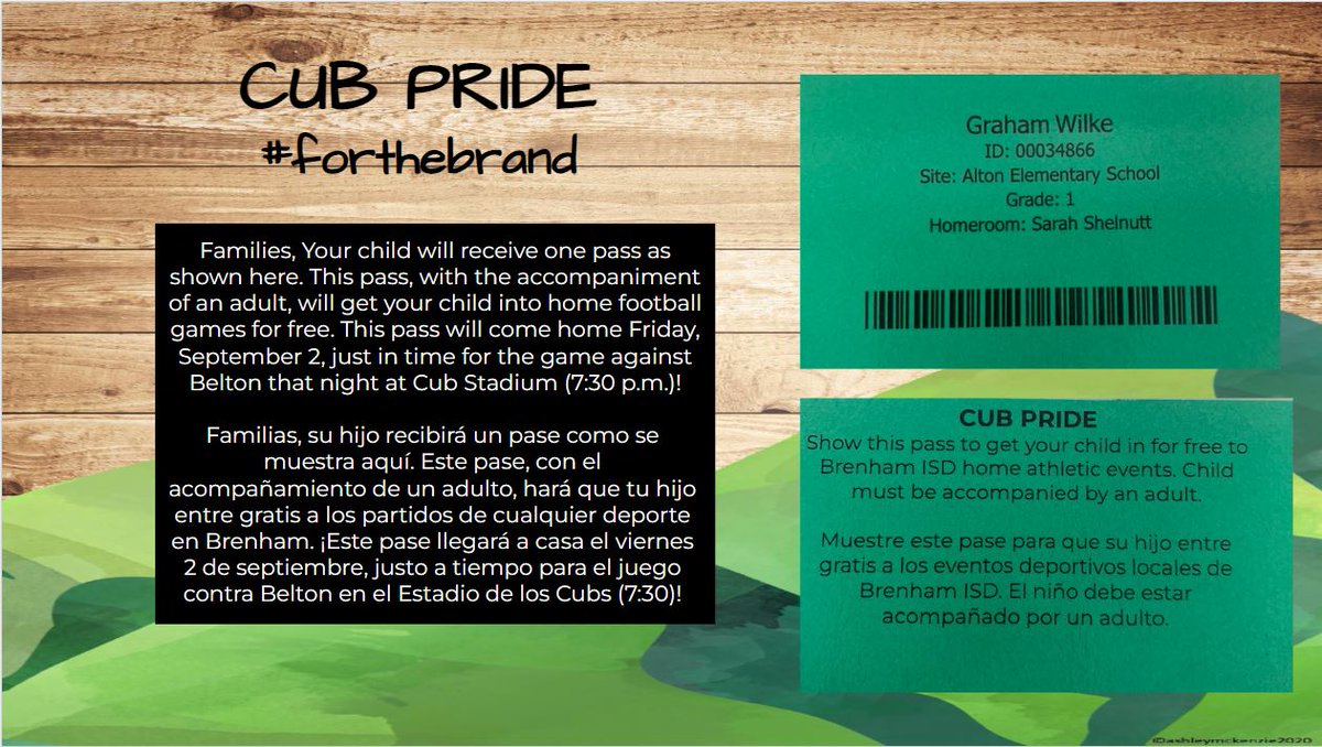 Let's go CUB NATION!!! <a href="/BrenhamISD/">Brenham ISD</a> <a href="/KrauseElem/">Krause Elementary</a> <a href="/GriffinAdmin/">Jennifer Griffin</a> <a href="/BrenhamFootball/">Brenham Cub Football</a>