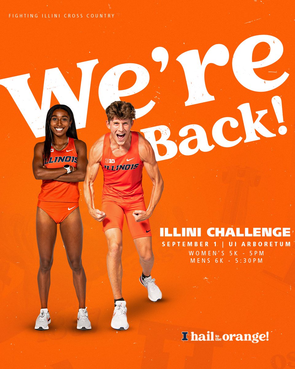 Men's 6k has been bumped up to 5:30 start time❗️❗️ Be there.

#Illini I #HTTO