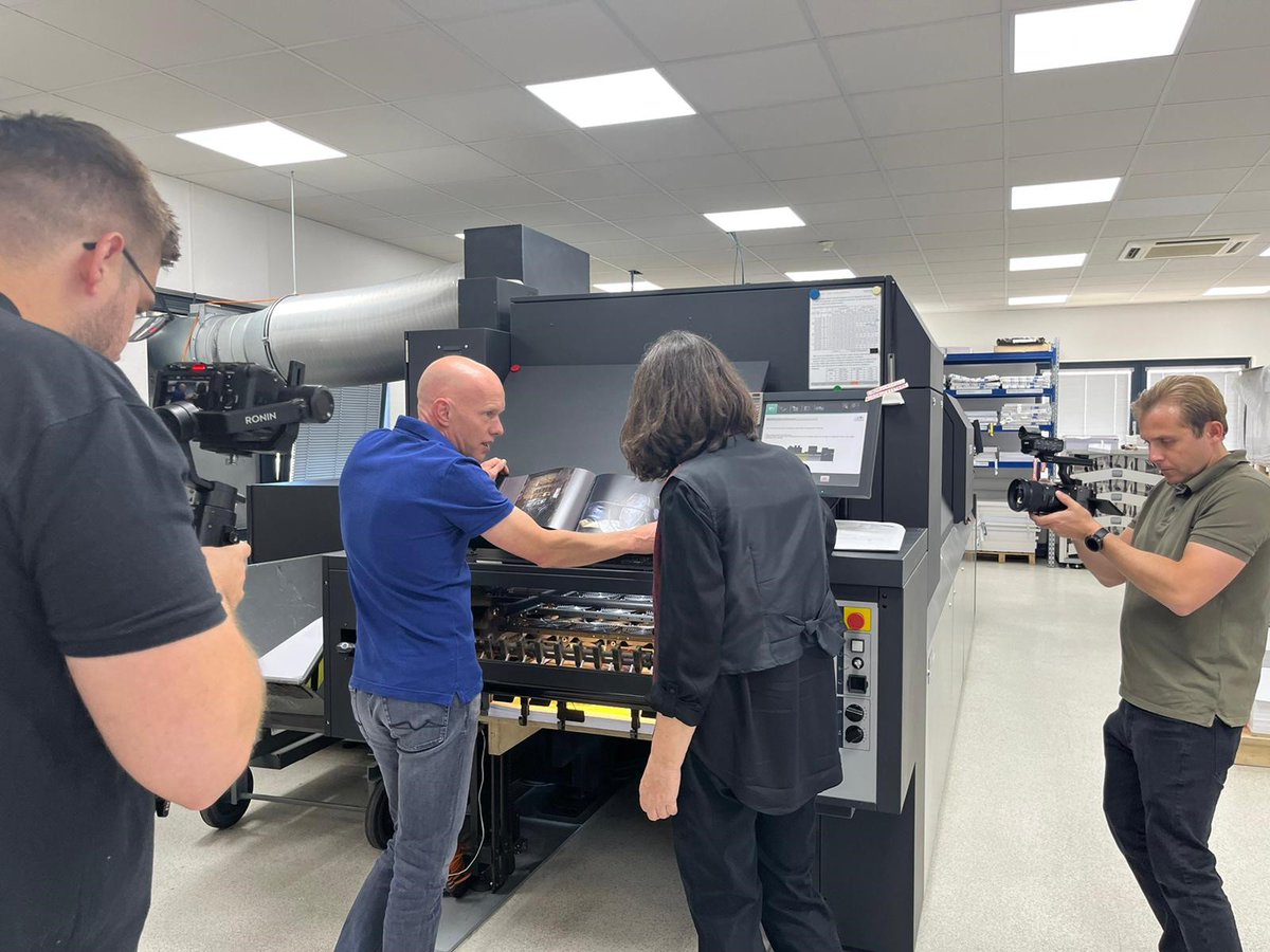 FujifilmPrint's tweet image. Come behind the scenes with us and Copper Tree Media Ltd as we visit Wegner GmbH and see the Jet Press 750S and Revoria Press PC1120 live in operation!

#inkjet #tonerprinting #POD