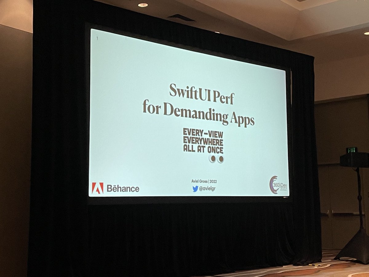 sunfishgurl's tweet photo. Comparing how #SwiftUI and #UIKit works under the covers before diving 🤿 into how to improve performance in displaying SwiftUI views was a great strategy by @avielgr! @360iDev #360iDev #iOS https://t.co/RJZrpgMTZZ