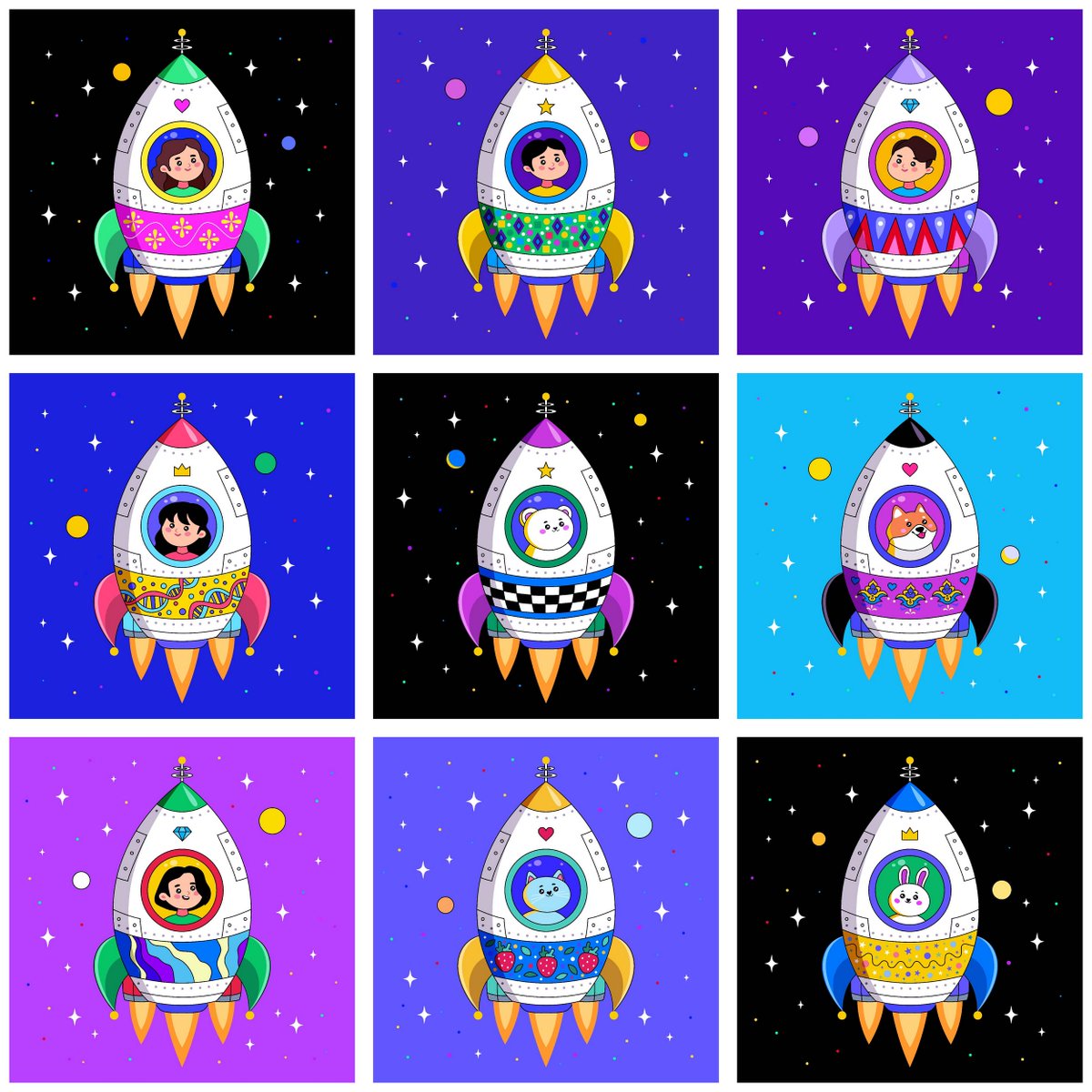 🔥🔥NEW COLLECTION!🔥🔥
🚀'To The Moon Dreamers' 🚀

We are all dreamers
difficult times will pass
only the best is ahead
never give up!

The Heart Team❤️
The Star Team⭐️
The Diamond Team💎
The Crown Team👑
- choose your own!
🚀 9 minted
Price 0.005 $ETH 
opensea.io/collection/to-…