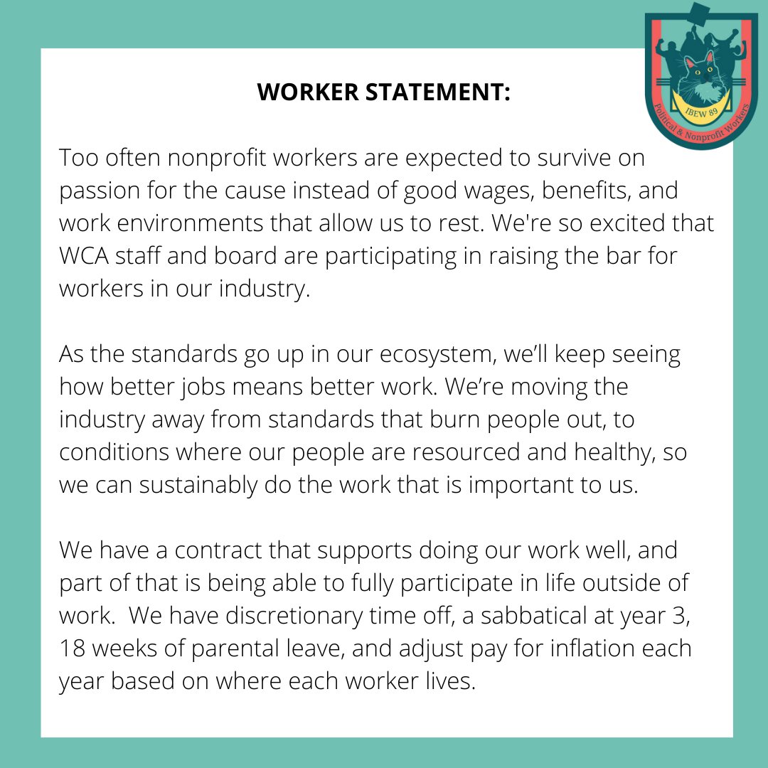 We are excited to announce that the workers of 
<a href="/WACommAlliance/">Washington Community Alliance</a> have won their first contract!🎉 This industry leading contract is a win not only for this unit, but for nonprofit workers everywhere!🔥❤️ #1u