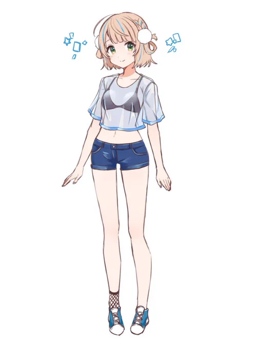 涼しくて動きやすそうにしてみた #しぐれういサマー 