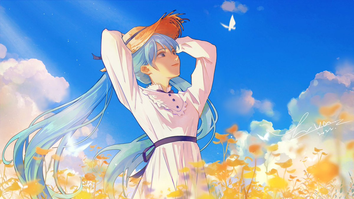 EvaWandering's tweet photo. Happy Birthday!🎂
#miku #初音ミク #初音ミク生誕祭2022 #初音未来 https://t.co/22Yuj9roiv