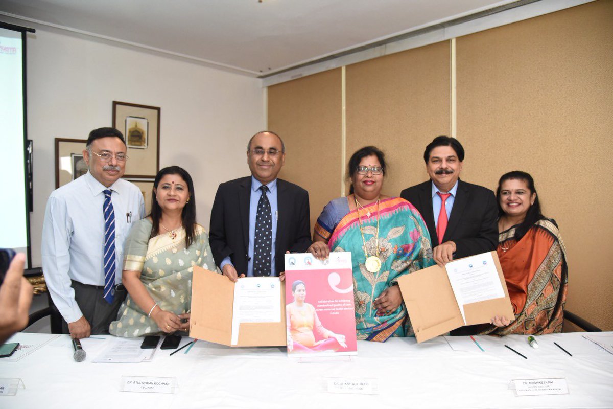 From PLEDGE to ACTION- FOGSI is the first mover in integrating clinical standards for maternal care with hospital standards for accreditation paving the way for better health for women in India. FOGSI pledged elevating standards of care for women leaving no one behind <a href="/NABH_QCI/">@QCI_NABH</a>