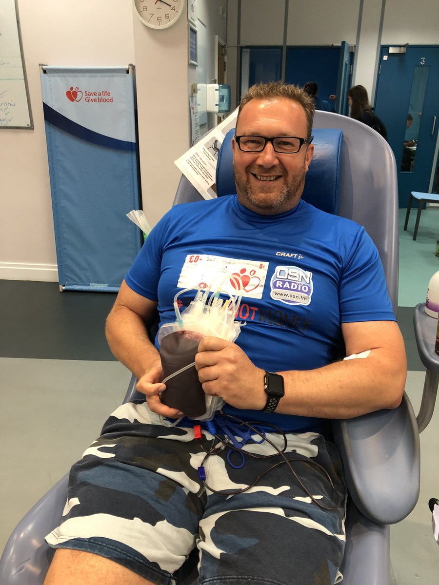 MancMills's tweet photo. Blood donation No.82 Doing my bit to make a difference @GiveBloodNHS #bloodnotmoney #savealife #giveblood @BloodNotMoney https://t.co/8t1ZypdarB
