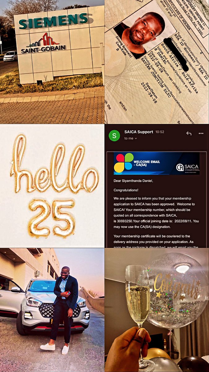 tm_gqigqi's tweet photo. This month was really good 🥺

-New Job
-Drivers license 
-Turned 25
- officially a CA(SA)
- Bought a new car
- Construction started officially for the house I’m building for my grans 🥺❤️

Amanyange noThixo esimkhonzayo did a lot kulenyanga. https://t.co/itnKQiciDv