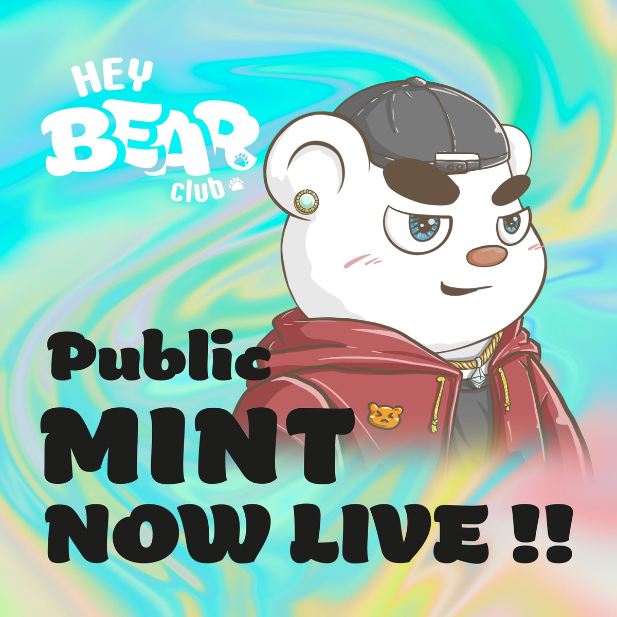 🚨 PUBLIC MINT IS LIVE! 🚨

Mint here: heybearmintnow.com

*Pls mint when gas fees are comfortable for you. They fluctuate so just find a good time