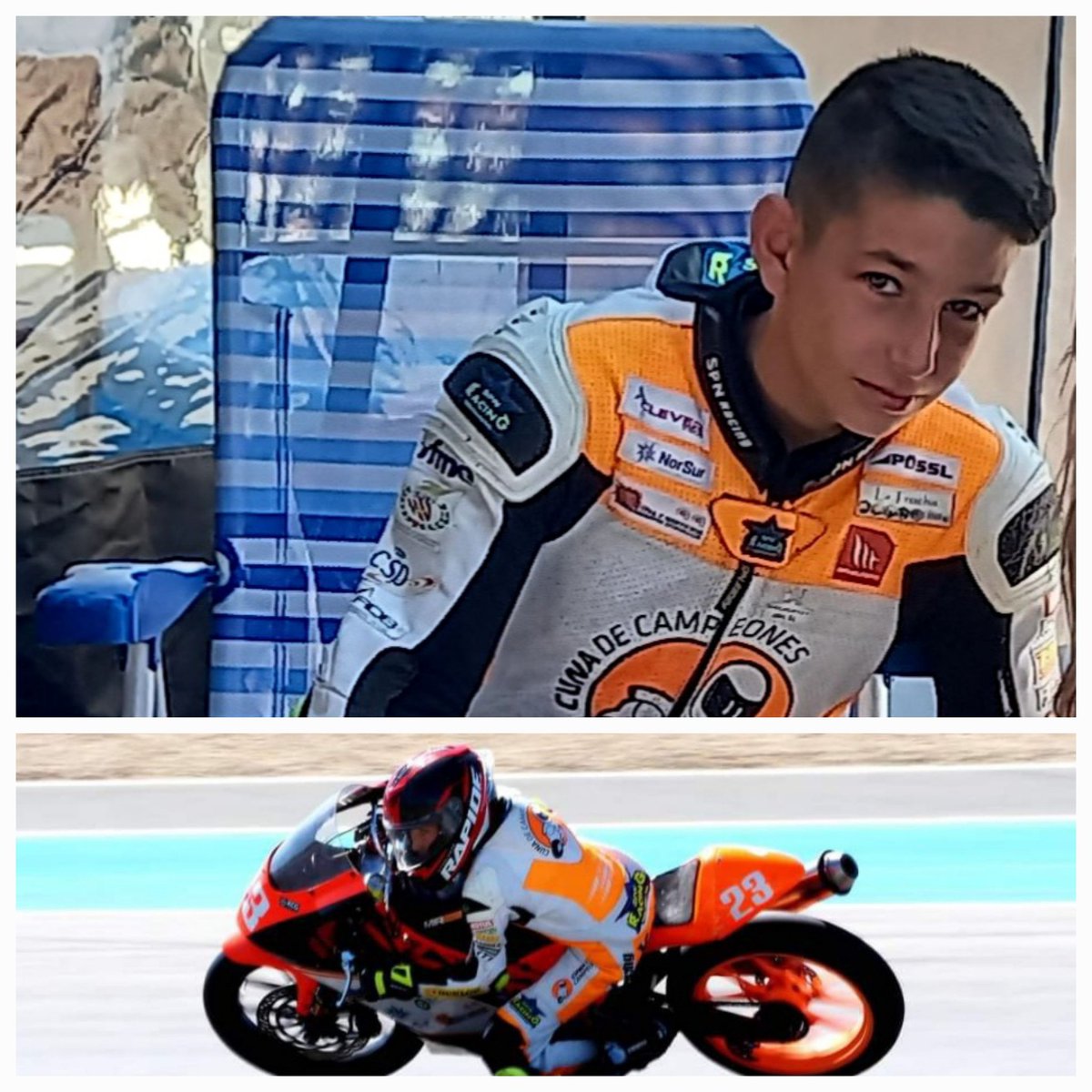 Rt. Joven piloto de motociclismo de tan solo 14 años busca empresa o colaboradores que quieren patrocinar o echar una mano,la próxima carrera es circuito cheste, Valencia, el 9 10 y 11  septiembre y no tenemos  suficiente para ir necesitamos ayuda ver un poco nuestra historia.