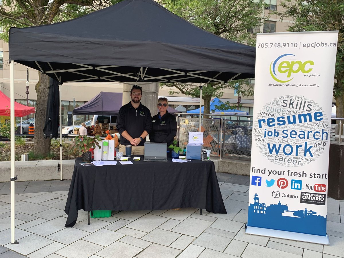 MKEmploymentHub's tweet photo. Visit @EPCPeterborough today at the Farmers' Market outside the Peterborough Square. Friendly staff are helping job seekers find meaningful work and helping employers find workers!  EPC is there until 1 pm today, be sure to drop by.
https://t.co/d23u0hptIk https://t.co/EwIBK3blWg