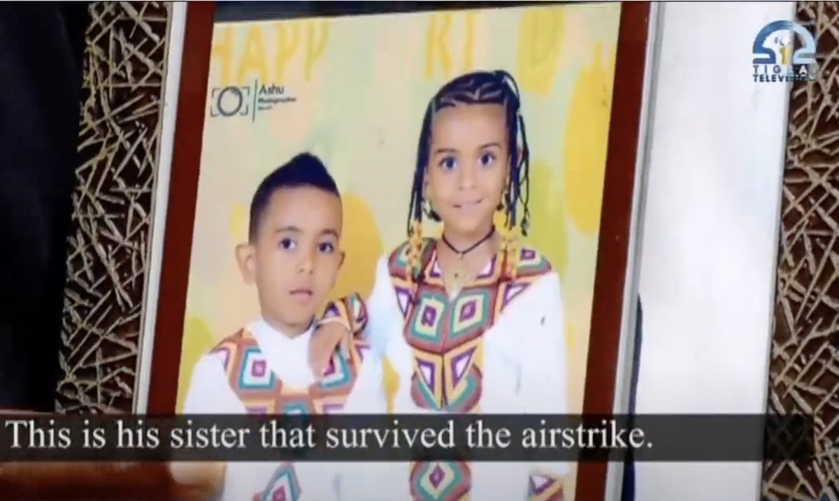 DestaHHagos's tweet photo. Bereket Haftom (10) is among the youngest victims of the deadly Ethiopian air bombing of the Res Kids Paradise Kindergarten in Mekelle, Tigray,  on 26 August 2022.  Bereket was playing with his younger sister named Ariam Haftom (6), who is a survivor, and other  (1/2) https://t.co/5obThz6xfg