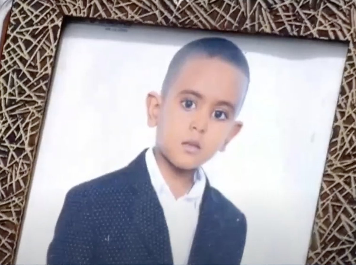 DestaHHagos's tweet photo. Bereket Haftom (10) is among the youngest victims of the deadly Ethiopian air bombing of the Res Kids Paradise Kindergarten in Mekelle, Tigray,  on 26 August 2022.  Bereket was playing with his younger sister named Ariam Haftom (6), who is a survivor, and other  (1/2) https://t.co/5obThz6xfg