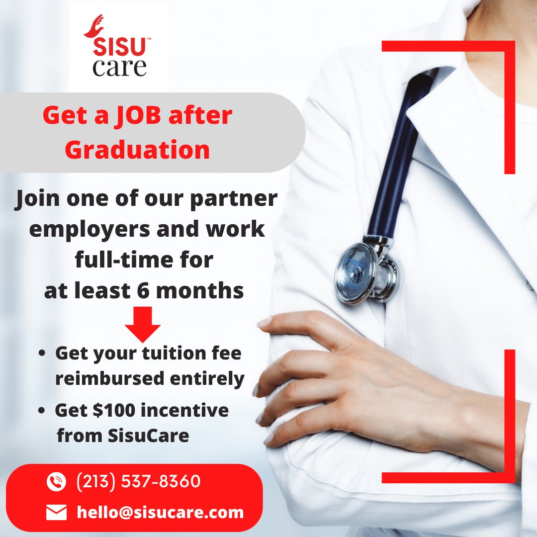 sisu_care's tweet photo. Enroll today to become a CNA in California! We have new batches starting every Monday! Limited seats available!!!
.
.
Call: (213) 537-8360
Visit: https://t.co/UWZecpLyZy
.
.
.
#cnaskills #cna #CertifiedNursingAssistant #cnaclass #nurseaideclass #nursing #newcareer https://t.co/Mceso4PkO0