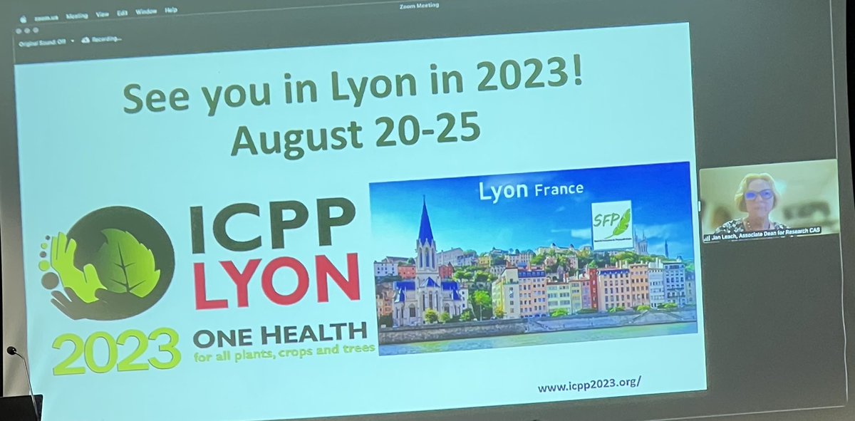 From Dr. Jan Leach’s presentation at #JUSPP today! (<a href="/JanPhytobiomes/">Jan Leach</a>)

Who else is planning to attend #ICPP2023 at beautiful #Lyon next summer? 🙋🏻‍♀️

<a href="/JapanUSPlant/">12th Japan-US Seminar in Plant Pathology</a>