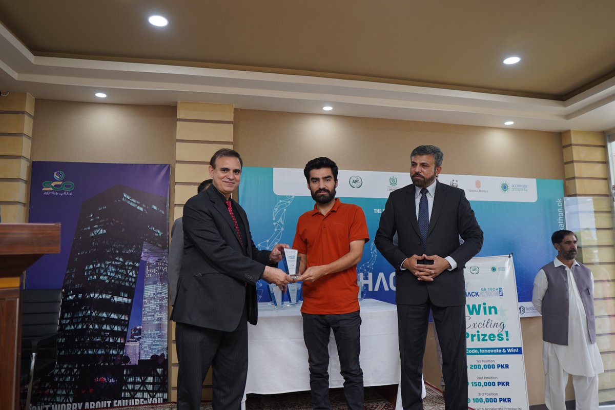 gb_hackathon's tweet photo. Accelerate Prosperity Pakistan, Ministry Of IT &amp; Telecom, APT, Serena Hotels, WWF-Pakistan, uConnect, IdeoMetriX, and TechScape for this wonderful management of the event.

Stay Connected.

Contact us for more;
gbtechhackathon2022@gmail.com https://t.co/vySv4iW8ry