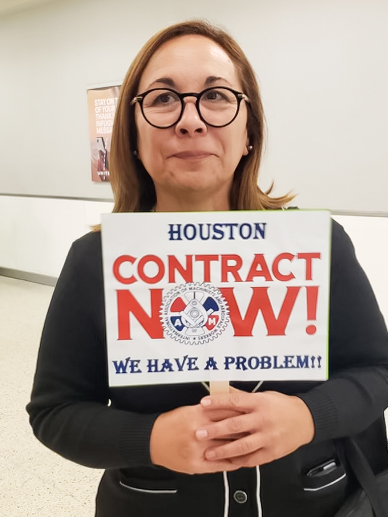 IAMDistrict141's tweet photo. #IAHCS WANTS THEIR FAIR #ContractNow!
Thank you to AGC's Robert Jesel & Víctor Hernández, VP At Large Tony Colina, IAH CS Committee Maria Tusa, Ramp Committee Adrienne Coleman, and Ramp Grievance Committee Chairman Carlos Ayala.
#GOIAM #MACHINISTUNION #IAMUNION #IAMSOLIDARITY https://t.co/6P0ode8hUK