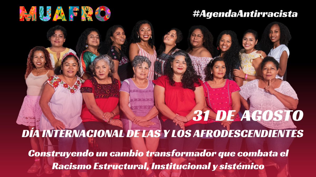 #DiaInternacionalDeLasYLosAfrodescendientes
Contruyendo un cambio transformador que combata el #RacismoEstructural #Historia #Cultura #Orgullo #AgendaAntirracista <a href="/lopezobrador_/">Andrés Manuel</a> <a href="/ONU_es/">Naciones Unidas</a> <a href="/ONUMX/">ONU México</a> <a href="/INPImx/">INPI</a>
<a href="/OVelezA/">Octavio Vélez Ascencio</a> <a href="/Milenio/">Milenio</a> <a href="/AcentoLocal/">Acento, Acción Local</a> @ISBeauvoir