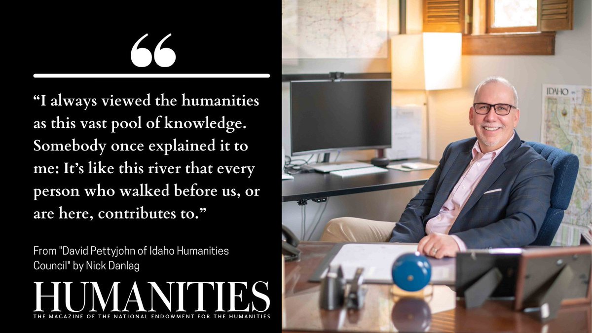 "As a child, David Pettyjohn scoured the pages of encyclopedias. He still remembers the whiff of ink from the set his parents owned." Nick Danlag profiles <a href="/dpj071/">David Pettyjohn</a>, executive director of <a href="/IdahoHumanities/">Idaho Humanities Council</a>. Learn more here: tinyurl.com/3vsf3bws