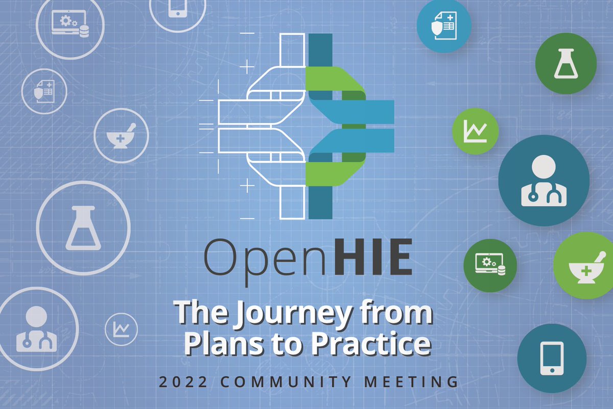 OpenHIE's tweet image. Registration is now open for #OHIE22: The Journey from Plans to Practice! 

Learn more about the welcome event, HIE Journey showcases, and unconference sessions that will make up this years community meeting.

Register now at: ohie.org/ohie22/