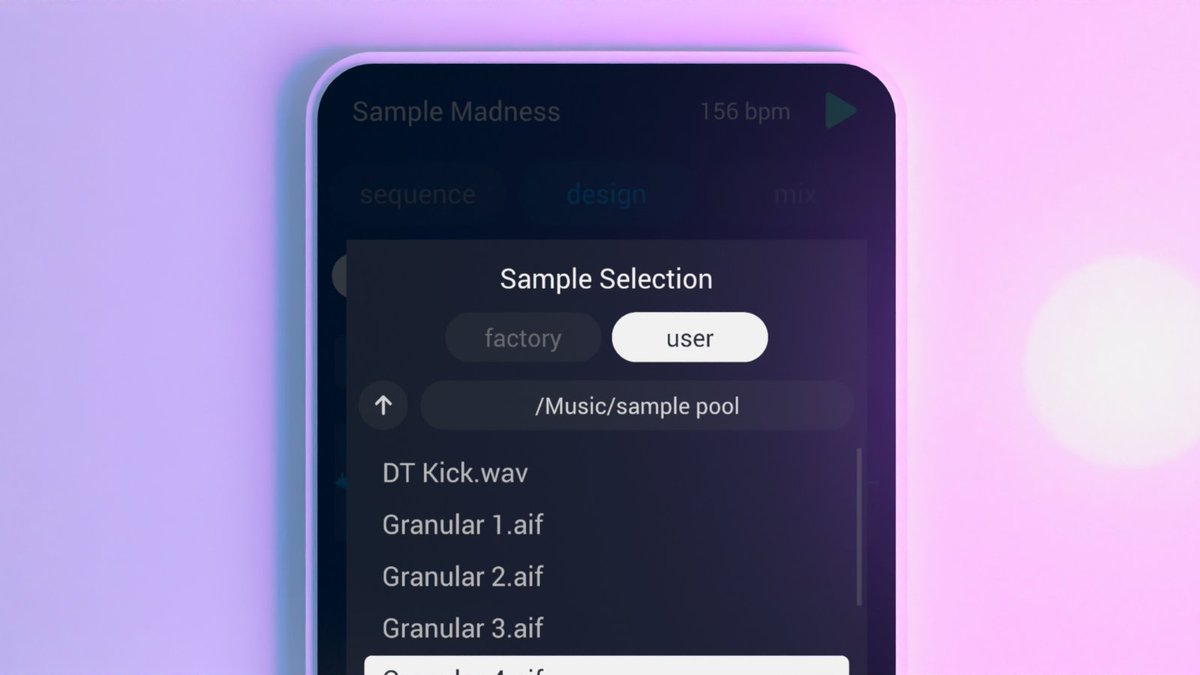 meteaurestudios's tweet photo. 🤖 Polaris 0.8.2 is now available!
🥁 This version introduces a brand new user sample file navigator, so you can now load any sample from your device.
Can't wait to hear what you'll be doing from this 🔥
>>> https://t.co/JvwNkb3BL3
#androidmusic #dawless #mobileproducer https://t.co/iZdO4oDM21